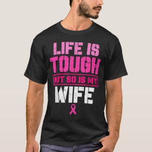 Camiseta Minha esposa forte sobrevivente da conscientização