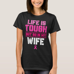 Camiseta Minha esposa forte sobrevivente da conscientização