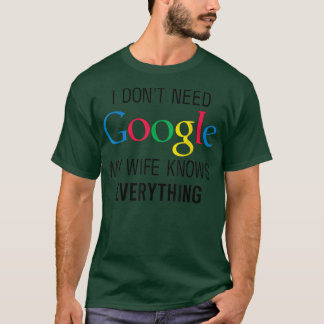 Camiseta Minha esposa sabe tudo Marido engraçado Pai Noivo