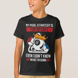 Camiseta Minha Estratégia De Piscina É Secreta, Mesmo Eu Nã