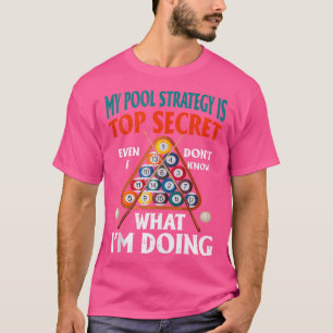 Camiseta Minha Estratégia De Piscina É Secreta, Mesmo Que E
