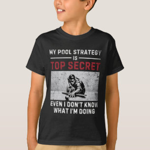 Camiseta Minha Estratégia de Piscina Vintage Piscina Player