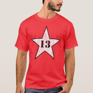 Camiseta Minha Estrela de Número Sortudo - Número 13 - v2(b