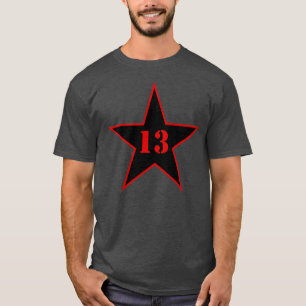 Camiseta Minha Estrela Numérica Sortuda - Número 13 - v2 (p