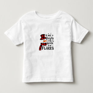 Camiseta Minha família é um monte de Flakes Snowflake