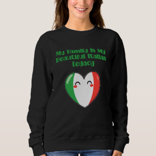 Camiseta Minha Família Meu Belo Legado Italiano Orgulho