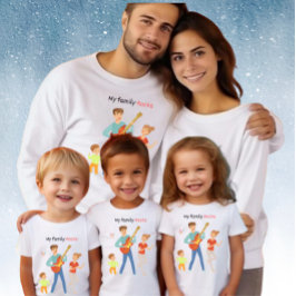 Camiseta Minha Família Rocks