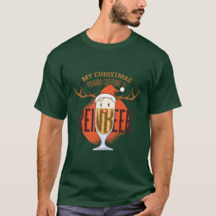 Camiseta Minha fantasia de Natal é ReinBEER, Sente-Se Engra