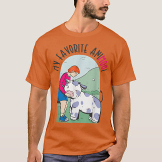 Camiseta Minha Fazenda de Fazenda de Vaca de Animol Favorit