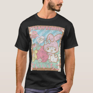 Camiseta Minha Fazenda Melody Strawberry Picando morangos
