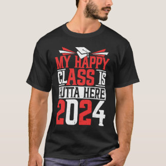 Camiseta Minha Feliz Classe Está Lá Fora Da Graduação Do Ma
