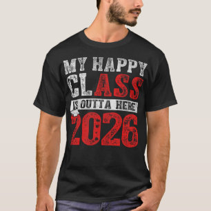 Camiseta Minha Feliz Classe Está Lá Fora Da Graduação Do Ma