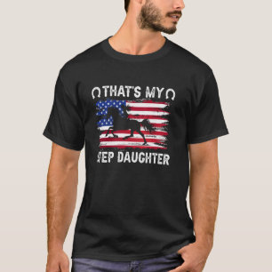Camiseta Minha filha adotiva mostra cavalo ao padrasto eque