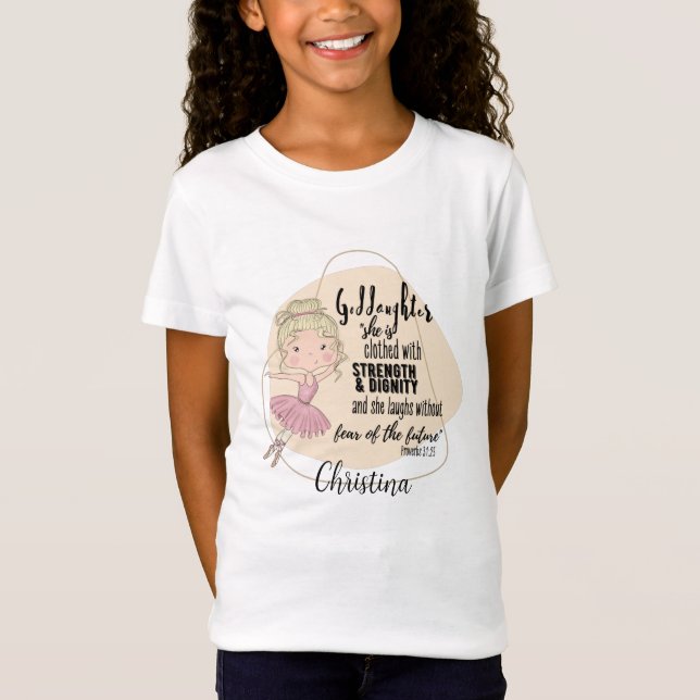 Camiseta Minha Filha De Deus, A Citação Motivacional Baller (Frente)