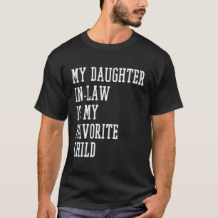Camiseta Minha Filha De Direito É Meu Pai Filho Favorito Em