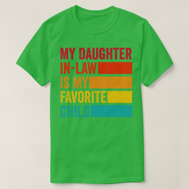 Camiseta Minha Filha de Direito é minha Criança favorita (Frente do Design)