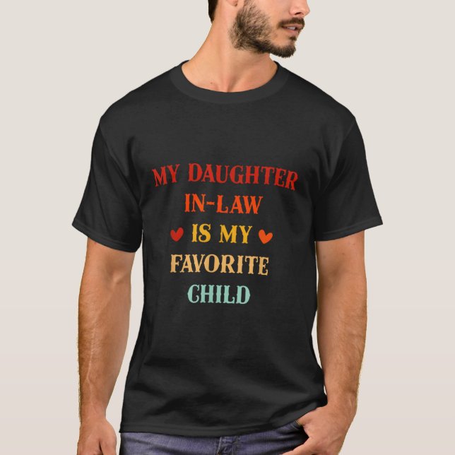 Camiseta Minha Filha De Direito É Minha Filha Favorita Para (Frente)