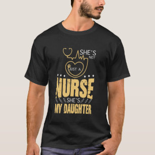 Camiseta Minha Filha É Enfermeira Orgulhosa Mãe Pai de Enfe