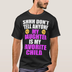 Camiseta Minha Filha É Minha Filha Favorita Pai Mãe Filha