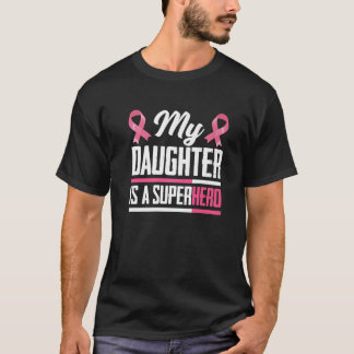 Camiseta Minha Filha É Um Super Herói Mãe Pai Cancer A
