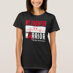 Camiseta Minha Filha É Um Traço De Sensibilização Do Guerre