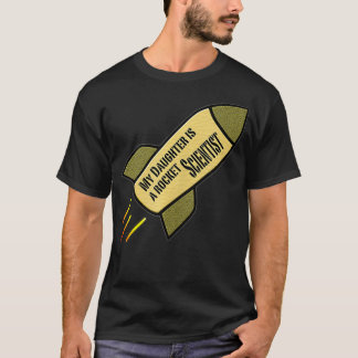 Camiseta Minha filha é uma cientista de foguetes 