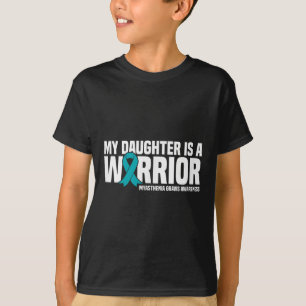 Camiseta Minha Filha É Uma Miastenia Guerreira Gravis