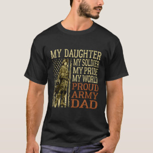 Camiseta Minha Filha Meu Soldado Herói Pai Militar