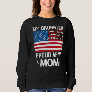Camiseta Minha Filha Meu Soldado Orgulhoso Mãe Bandeira Fág