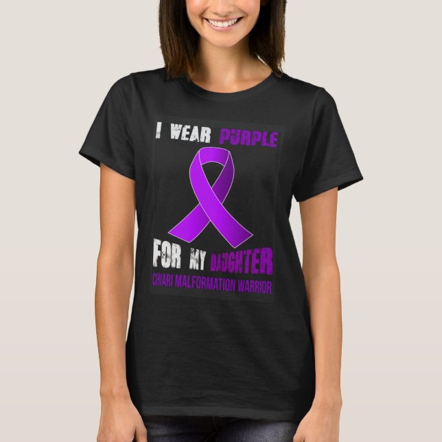 CAMISETA MINHA FILHA  MINHA GUERREIRA DA MALFORMAÇÃO DE CHI (Frente)