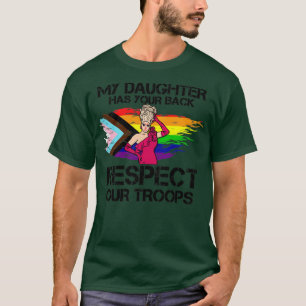 Camiseta Minha Filha Respeita As Nossas Tropas Engraçado