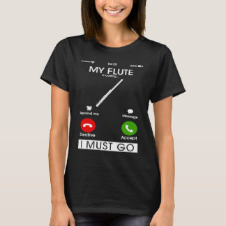 Camiseta Minha Flauta Está Chamando E Eu Devo Ir Funny Phon