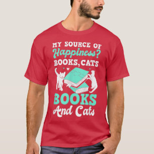 Camiseta Minha Fonte De Felicidade Livro De Gatos Lançou Bo