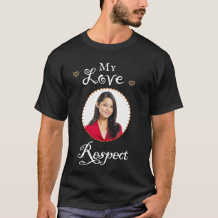 Camiseta Minha Foto de Namorada de Amor Respeitar Personali