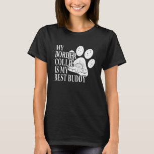 Camiseta Minha Fronteira Collie É Minha Melhor Pata De Cach