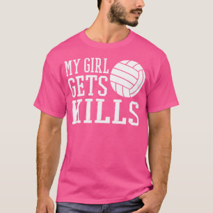 Camiseta Minha Garota ganha Matares Mãe Voleibol