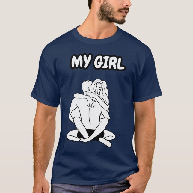 Camiseta Minha Garota Quente engraçada (Frente)
