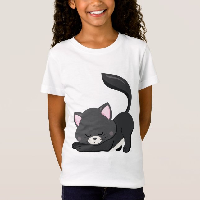 Camiseta Minha Gatinho Cinza (Frente)