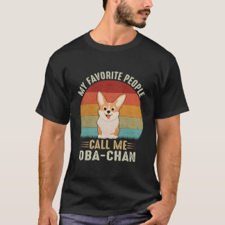 Camiseta Minha Gente Favorita Me Chama de Oba-Chan Vovó Cor