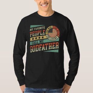Camiseta Minha Gente Favorita Me Chama de Padrinho Homens V