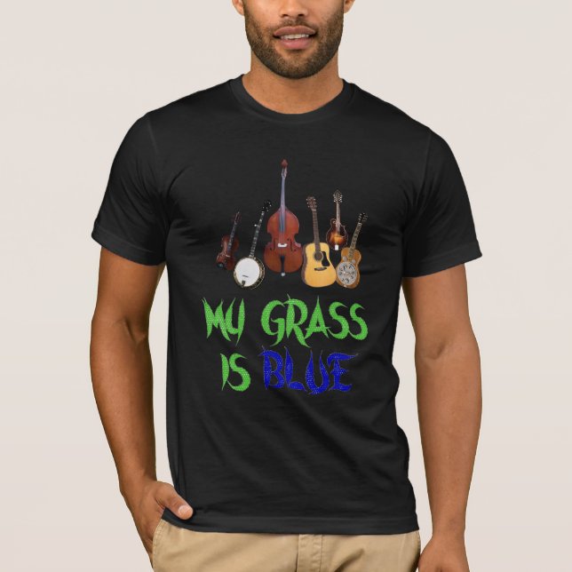 CAMISETA MINHA GRAMA É BLUE-T-SHIRT (Frente)
