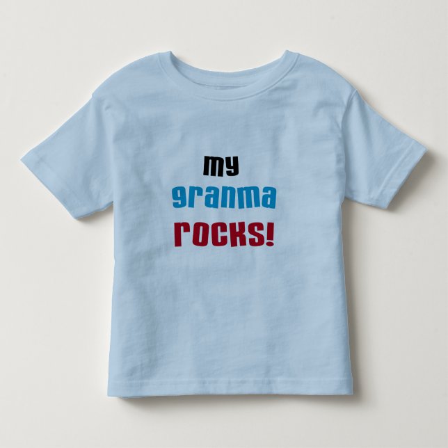 Camiseta Minha Granma Rocks T shirts e presentes (Frente)