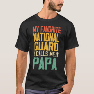 Camiseta Minha Guarda Nacional Favorita Me Chama Papai Vint