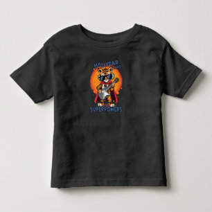 Camiseta Minha Guitarra Tem Superpoderes Tigre Super-Herói