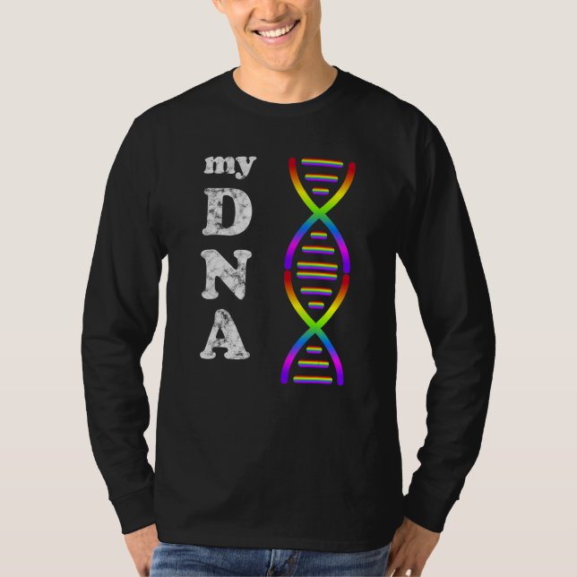 Camiseta Minha Hélice Dupla de DNA (Frente)
