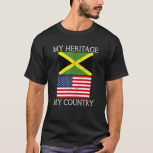 Camiseta Minha Herança Meu País, Teto jamaicano americano