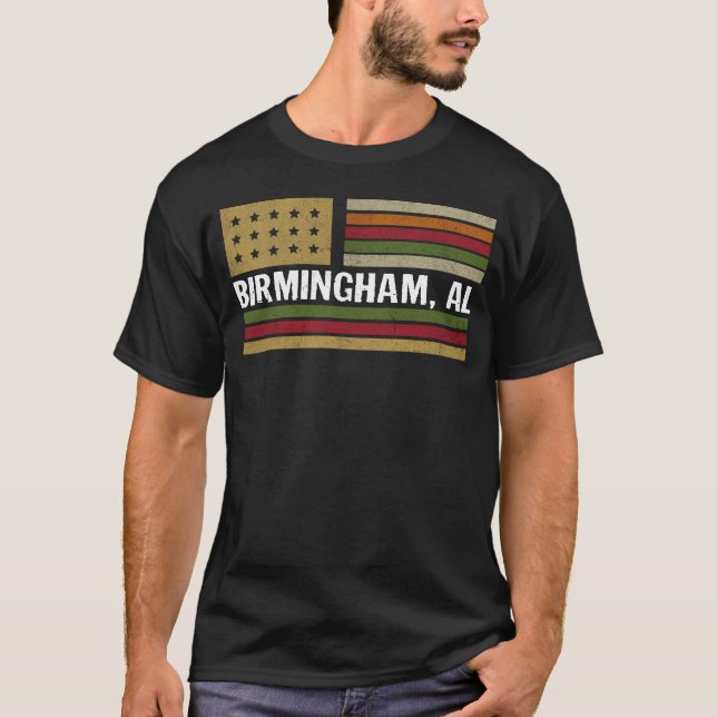 Camiseta Minha história começa em BIRMINGHAM AL (Frente)