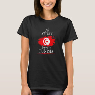 Camiseta Minha História Começa Na Tunísia Bandeira Futebol