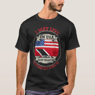 Camiseta Minha História Começou Em Trinidad E Tobago