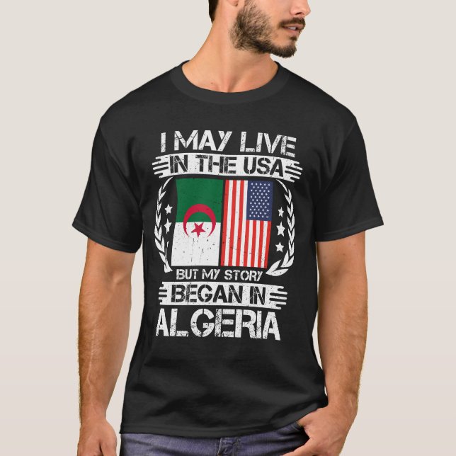 Camiseta Minha História Começou Na Argélia (Frente)